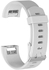 SKEIDO Sports Silicone WristBand Strap Bracelet compatible with Fitbit Charge 2 -White (large size)