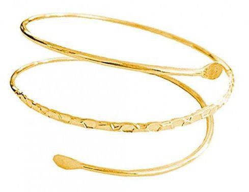 Generic Minimalist Metal Upper Arm Cuff Bracelet Armlet Armband Golden