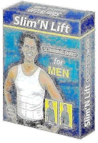Slim N Lift Slimming Shirt for Men (Medium Size, Black)