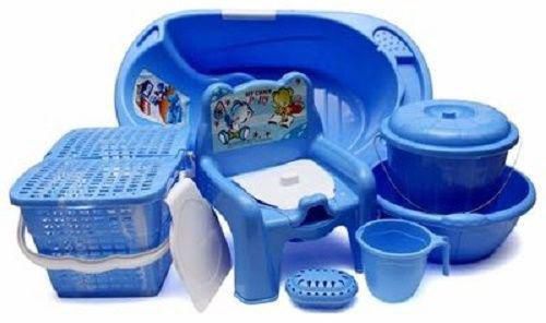 Baby Bath Set - 7pcs -Blue
