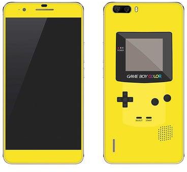 Vinyl Skin Decal Body Wrap For Huawei Honor 6 Plus Gameboy Color Yellow