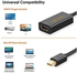 4K Mini DisplayPort to HDMI Adapter, CableCreation Mini DP (Thunderbolt Port 2) to HDMI AV HDTV Female Adapter compatible with Mac Book Pro, iMac, Surface Pro 2/3/4/5/6, Black