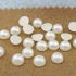 Generic 200Pcs Faux Half Pearl Bead 6mm Useful White Flat Back Faux-