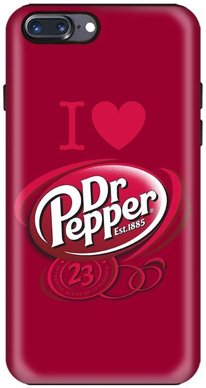 Stylizedd Apple iPhone 7 Plus Dual Layer Tough Case Cover Matte Finish - I love Dr Pepper