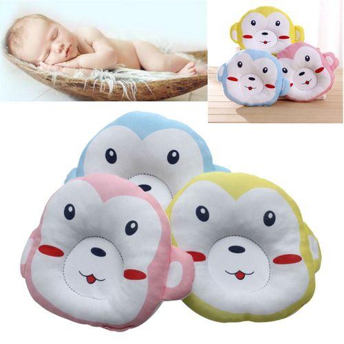 Universal Infant Baby Anti Roll Sleep Pillow Newborn Positioner Prevent Flat Head Cushions Yellow