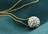 Vera Perla Women's 10K Gold 10mm Simple Crystals Ball Necklace