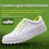 ZMYC Women's Lace-up Golf Shoes, Waterproof Non-slip Golf Trainers Shoes Sport Lightweight Breathable Sneakers Running Shoes (Color : White, Size : 39 EU)