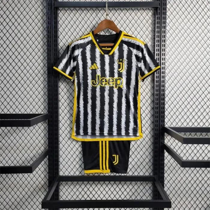JUVENTUS HOME KIDS KIT/JERSEY WITH SHORTS ALL  AGES -AUTHENTIC JERSEY