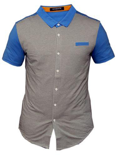 Good Quality Designed Short Sleeve Shirt For Men -multi