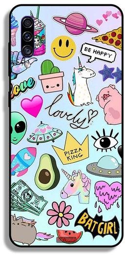 Samsung Galaxy A50 Protective Case Cover Lovely Stickers
