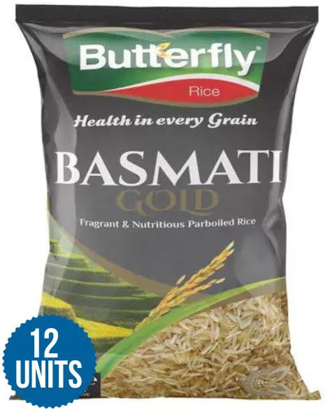 Butterfly Rice - Basmati Gold 2Kg 12 X 2kg-(Wholesale)  