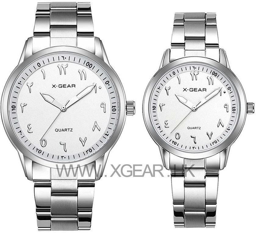 X-GEAR Tawaf Anticlockwise Hijrah Watches for Men XGTF3A27-01(Silver)