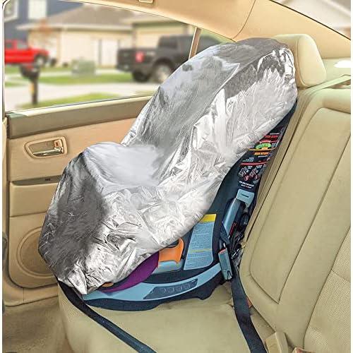 Baby Car Seat Sun Shade Cover, Infant Car Seats Heat Protector Keeps Your Toddler Baby Seat at a Cool Temperature, Covers, and Blocks Out Heat & Sun, Reflective Baby Seat Covers For Car Seats.