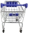 Mini Supermarket Shopping Cart Trolley Phone and Pen Holder - Blue