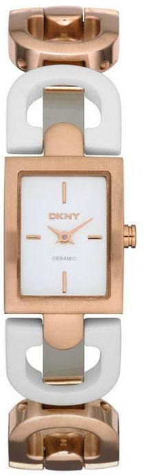 DKNY NY8547 Stainless Steel Watch - Rose Gold/White