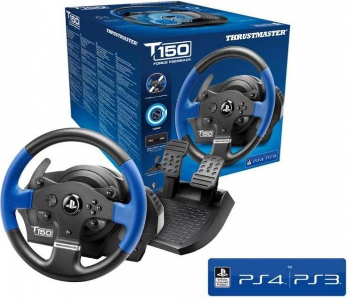 Trustmaster 4168053 T150 Steering Wheel Black/Blue