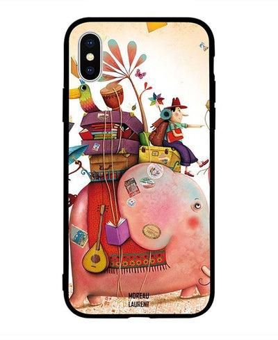 Skin Case Cover -for Apple iPhone X Travel on Elephant Travel on Elephant