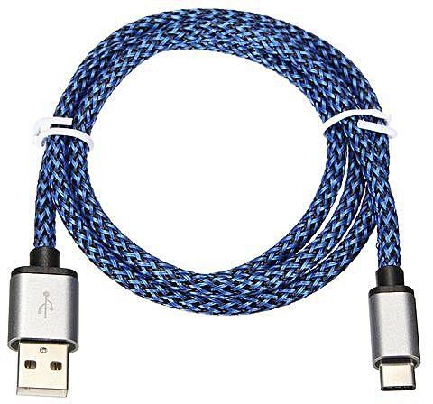 Universal 1M/3.3FT Type C Male To USB 2.0 A Male USB 3.1 Data Sync Charger Cable Cord New DarkBlue (Intl)