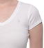 U.S. Polo Assn. White Cotton V Neck T-Shirt For Women