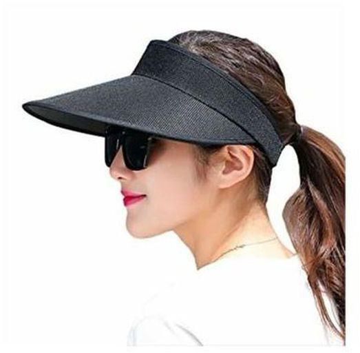 Open Top Ladies Wide Brim Sun Visor Hat