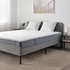 VESTERÖY Pocket sprung mattress - extra firm/light blue 90x200 cm
