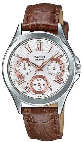 Casio Casual Watch For Women Analog Leather - LTP-E308L-7A2VDF