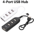 （White）Mini USB Hub 2.0 Multi-USB High Speed Hub Splitter 4-Port USB Hub Adapter For PC Notebook Laptop Receiver Computer Accessories