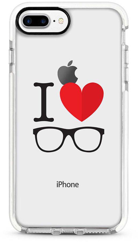 Protective Case Cover For Apple iPhone 8 Plus I Love Glasses