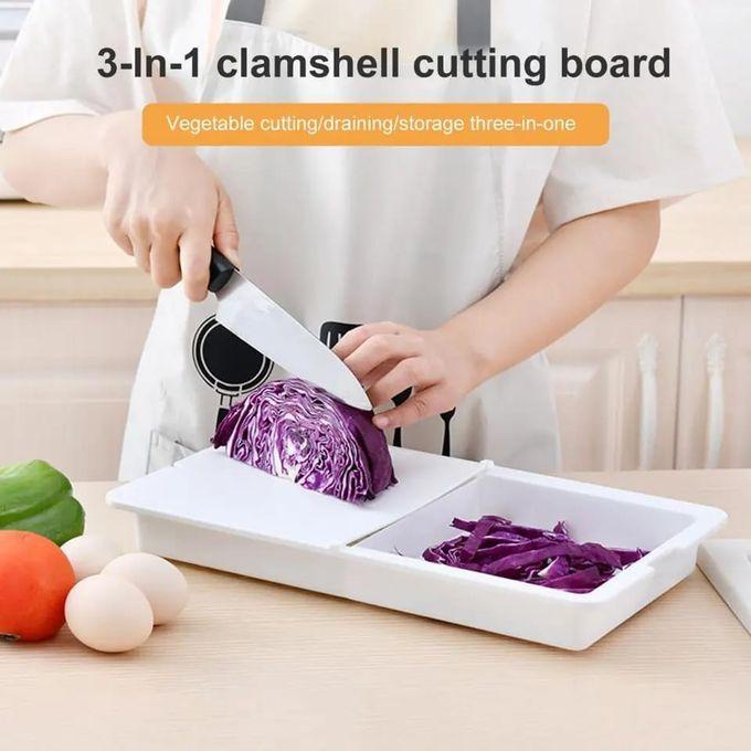 3 In 1 Chopping Board/Food Colander Strainer Drain Baket/Storage Box