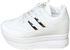 Sh Sneaker For Woman- White And Gold