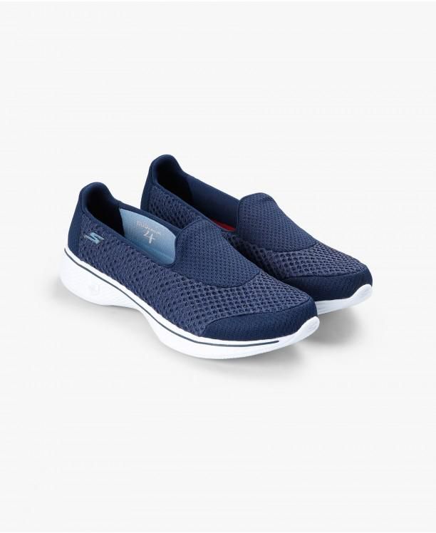 Navy and White GOwalk 4 - Kindle Walking Slip Ons