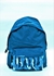 LOTTO BLUE UNISEX PRINTED BACKPACK WITH ZIP CLOSURE - MADE IN ITALY