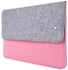 Generic Felt Ultra Slim Unisex Laptop Liner Sleeve Pouch Case For Macbook Air Pro Retina 11 12 13 14 15 For Xiaomi Lenovo Notebook Bag( For Macbook 15 Inch)(Pink)
