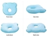 Lixada Newborn Baby Pillow Head Shaping Pillow Prevent Flat Head Memory Foam For Age 0-1 Pink
