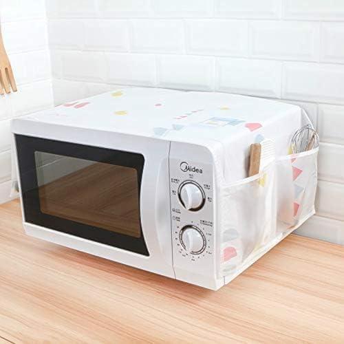 Microwave Oven Cover Dustproof Oil Proof Cloth Storage Cover Household Printing Waterproof Microwave Oven Covers (Random Shape)