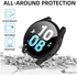 Samsung Galaxy Watch 5 44mm Case Cover Soft TPU Frame Protector Shockproof Full Protective Bumper Accessories for Men Women Black
