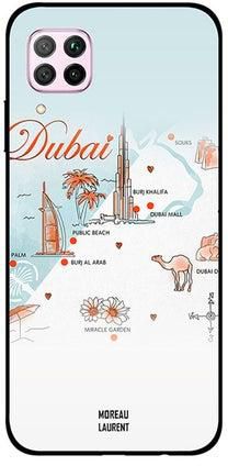 Skin Snap Case Cover -for Huawei Nova 7i Explore Dubai نمط يعبر عن استكشاف دبي مطبوع بكلمة "Dubai"