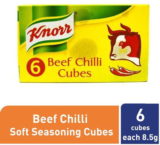 Knorr Soft Cube Beef Chilli Seasoning 6's