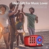 Retro Bluetooth Speaker, Vintage Radio FM Radio with Old Fashioned Classic Style, Strong Bass Enhancement, Loud Volume, Bluetooth 5.0 Wireless Connection, TF Card and MP3 Player (Red)