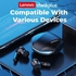 Lenovo GM2 Pro True Wireless Gaming Bluetooth Earphones - White