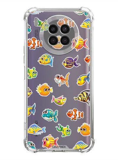 Shockproof Protective Case Cover For Huawei nova 8i Fish Pattern