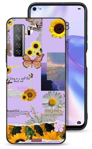 Huawei nova 7 SE 5G Protective Case Cover Beautiful Sunflower Stickers