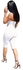 Eissely Women Ladies Clubwear Playsuit Bodycon Party Jumpsuit Sleeveless Pants WH/L-White