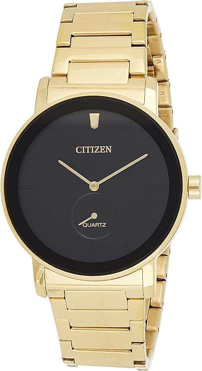 Get Citizen BE9180-52E Dress Watch with QUARTZ for Men, Stainless Steel Starp - Black Silver with best offers | Raneen.com