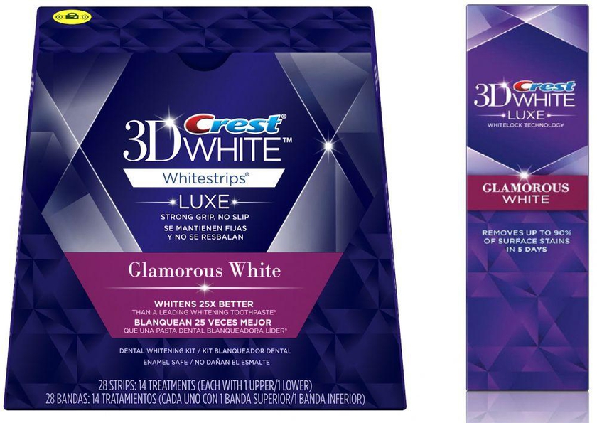 Crest 3D White Lux Glamorous White Whitestrips, 28 Strips