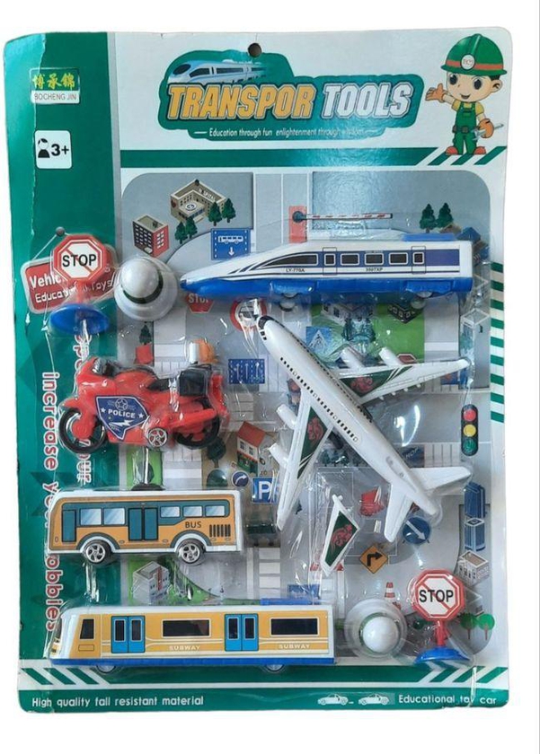 Transportation Toy Set 9 Pcs Card.