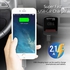 Promate EZ FM Transmitter with Remote Control and 2.1 A USB Car Charger for iPhone Samsung LG Injoo