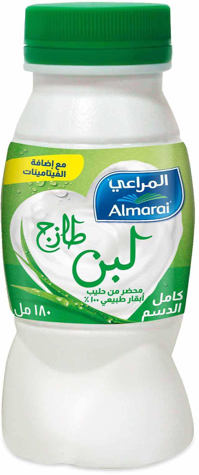 Almarai full fat fresh laban with added vitamins 180 ml