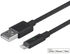 Monoprice Luxe Series Apple MFi Certified Lightning to USB Charge and Sync Cable 6ft Black