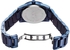 Akribos XXIV Genuine Diamond Multifunction Men's Blue Stainless Steel Band Watch - AK958BU